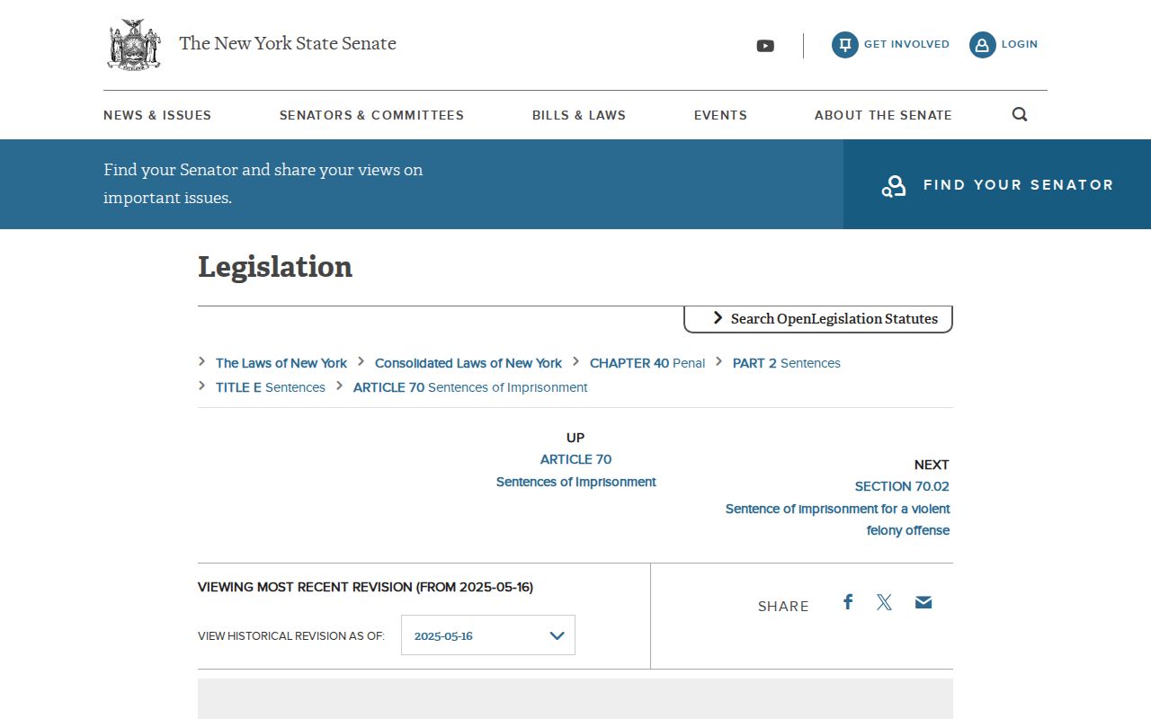 New York felony law used to read Lewis County criminal case records